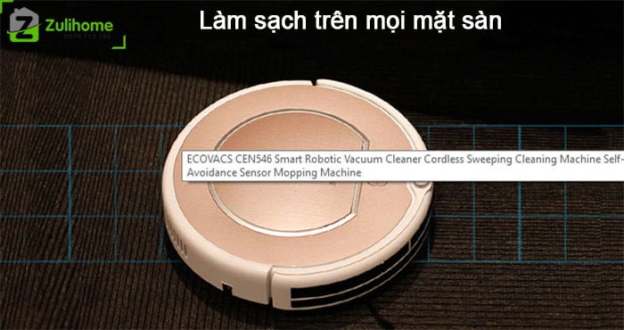 ECOVACS DEEBOT CEN546 làm sạch vết bẩn trên mọi mặt sàn ECOVACS DEEBOT CEN546 làm sạch vết bẩn trên mọi mặt sàn