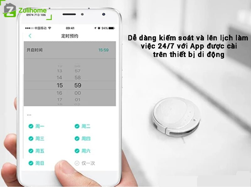 Haier Tab-T550WSC (Có Máy Hút Bụi Cầm Tay) 9 Haier Tab T550WSC | Kiểm soát từ xa bằng app