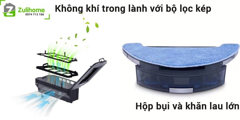 Haier Tab-T710L 6 Haier Tab T710L | Bộ lọc kép giúp không khí trong lành