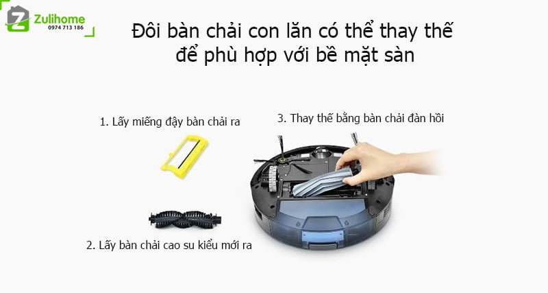ILIFE X785 3 ILIFE X785 | Đôi bàn chải con lăn có thể thay thế
