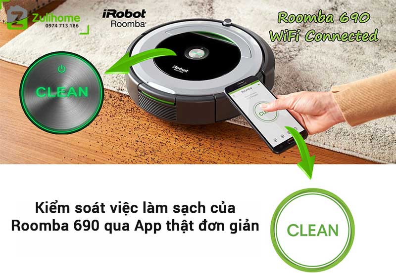 iRobot Roomba 690 7 Irobot Roomba 690 | Kiểm soát dễ dàng qua App