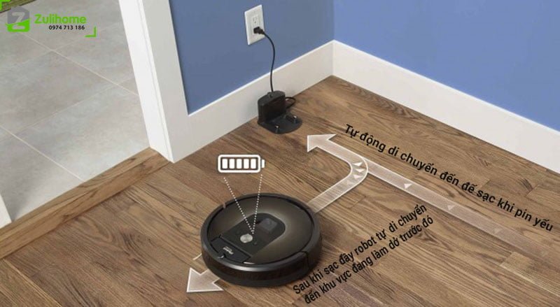 iRobot Roomba 980 8 Irobot Roomba 980 | Tự quay về sạc khi pin yếu