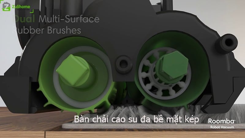 iRobot Roomba I7 Plus 5 Irobot Roomba I7 Plus | Công nghệ AreoVac với bàn chải đa lớp