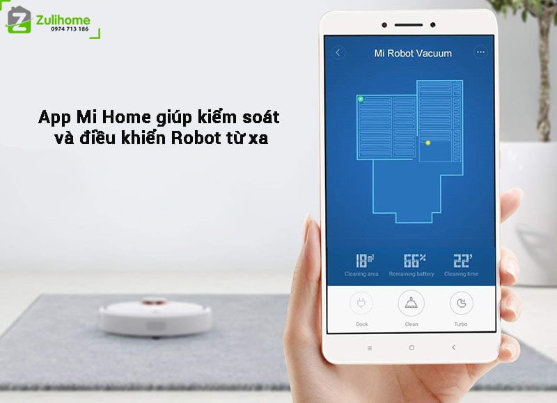 Xiaomi Roborock S50 có thể được kiểm soát bằng app Xiaomi Roborock S50 có thể được kiểm soát bằng app