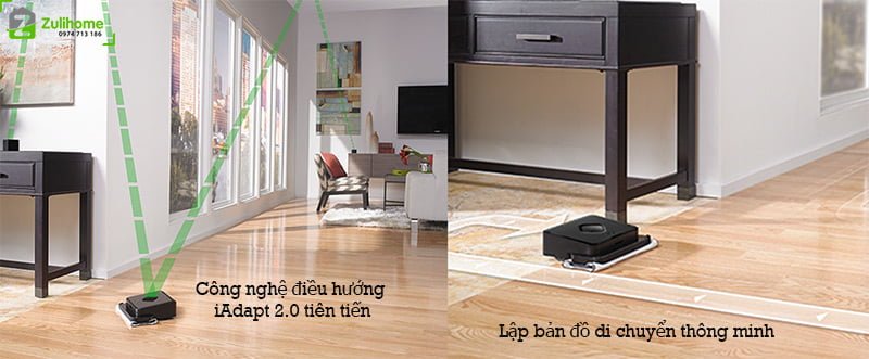 iRobot Braava 380T 1 Irobot Braava 380T | Lập bản đồ di chuyển thông minh