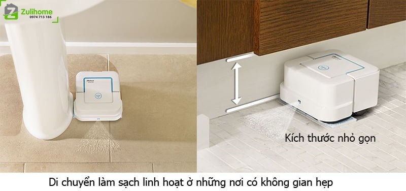 Irobot Braava Jet240 1 Irobot Braava Jet240 | Di chuyển làm sạch linh hoạt ở không gian hẹp