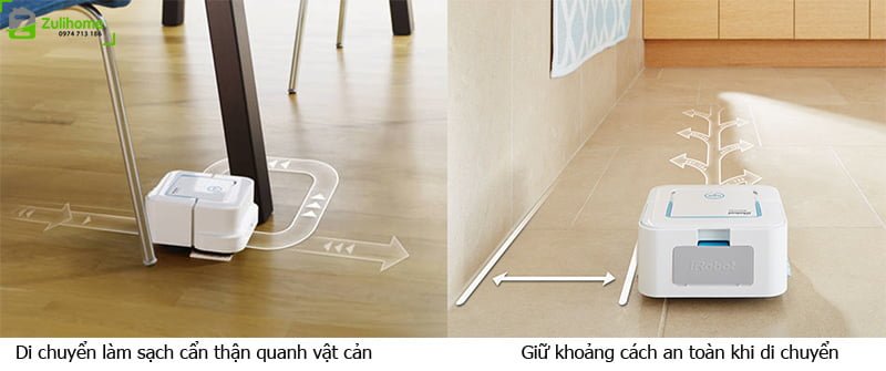 Irobot Braava Jet240 4 Irobot Braava Jet240 | Làm sạch an toàn quanh vật cản