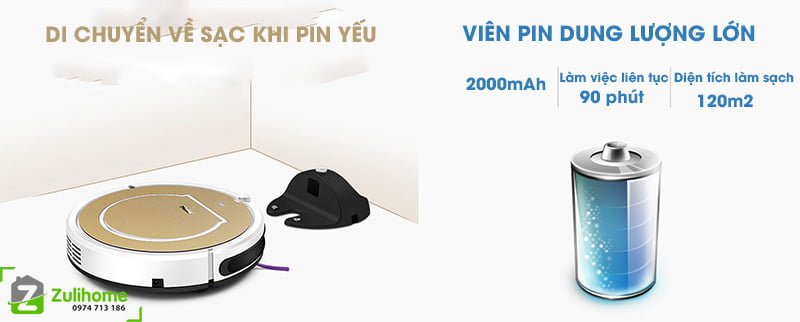 Haier M320C 9 Haier M320C | Tự quay về sạc khi pin yếu
