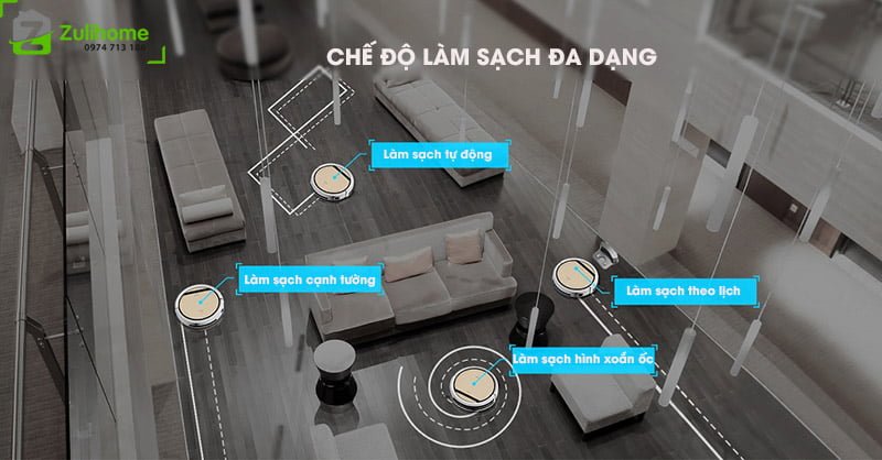 ILIFE V5S PRO 4 ILIFE V5S PRO | Chế độ làm sạch đa dạng