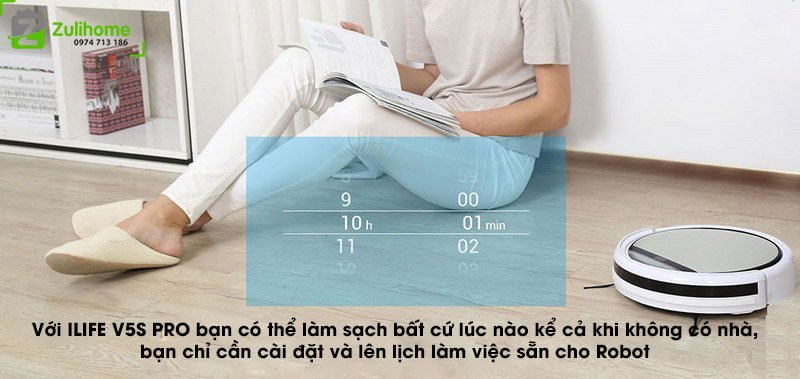 ILIFE V5S PRO 6 ILIFE V5S PRO | Đặt lịch dọn dẹp hàng ngày