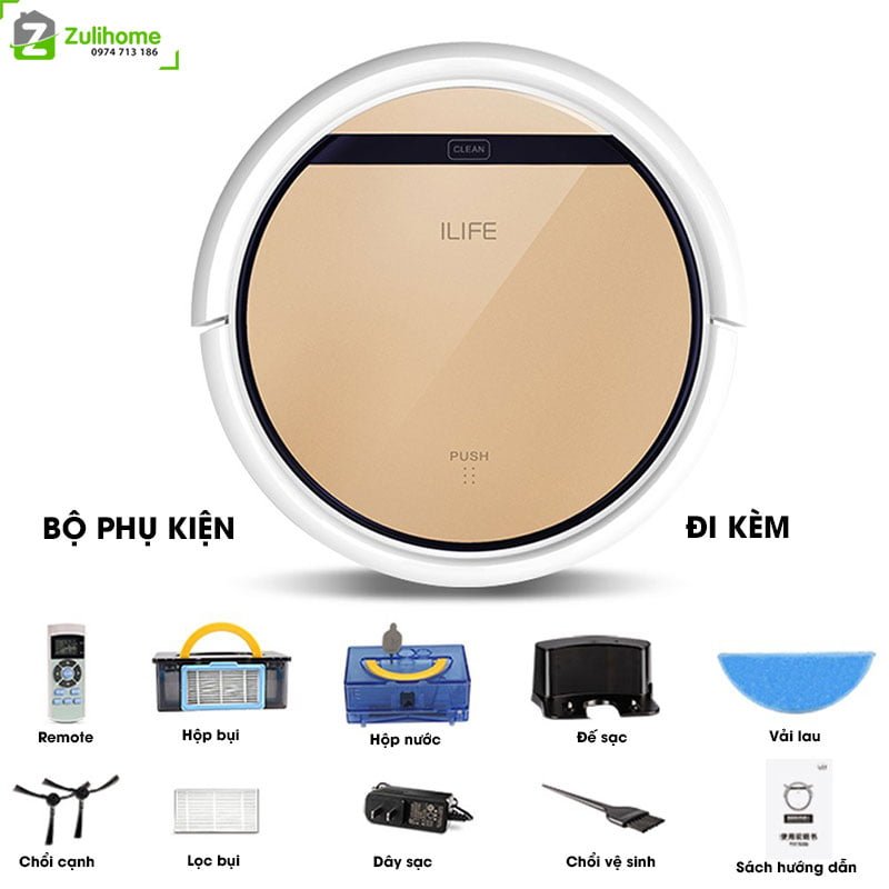 ILIFE V5S PRO 13 ILIFE V5S PRO | Bộ phụ kiện đầy đủ