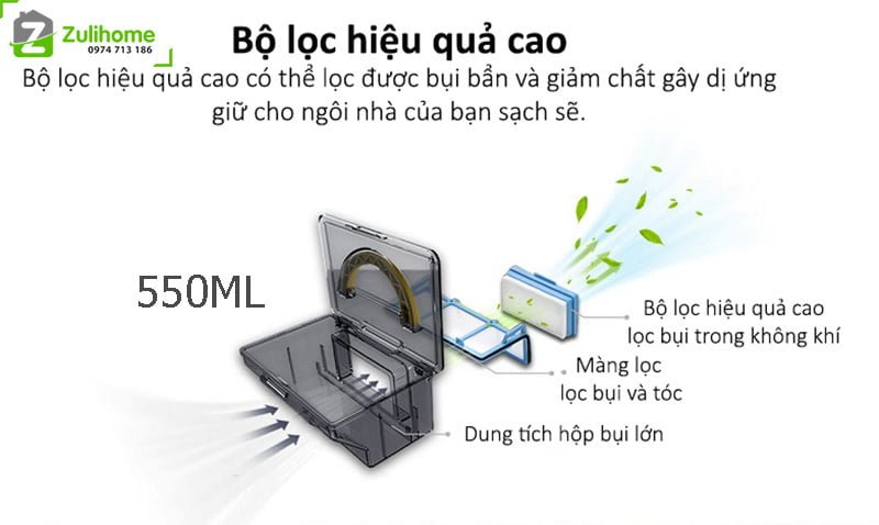 Haier Tab-T560H 10 Haier Tab-T560H | Hộp bụi lớn với bộ lọc kép