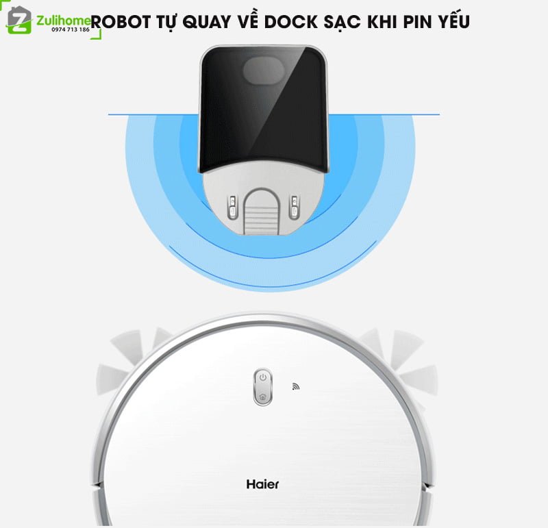 Haier Tab-TT50SSC 10 Haier Tab TT50SSC | Tự quay về sạc khi pin yếu