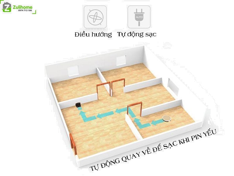 Haier HB-X390G 8 Haier HB X390G | Tự quay về sạc khi pin yếu