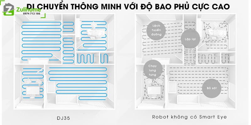 Ecovacs Deebot DJ35 - 3d (Kèm Máy Hút Bụi Cầm Tay) 10 robot hut bui ecovacs deebot dj35 zulihome 10 1