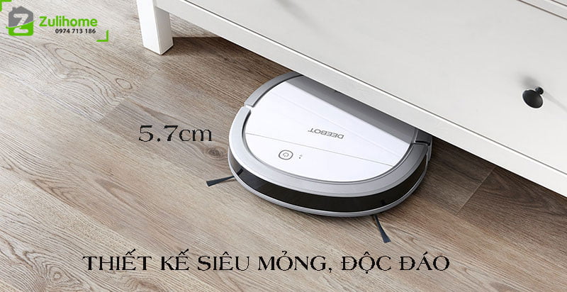 Ecovacs Deebot DK35 (Ozmo Slim 11) 9 Ecovacs Deebot DK35 có thiết kế siêu mỏng và độc đáo