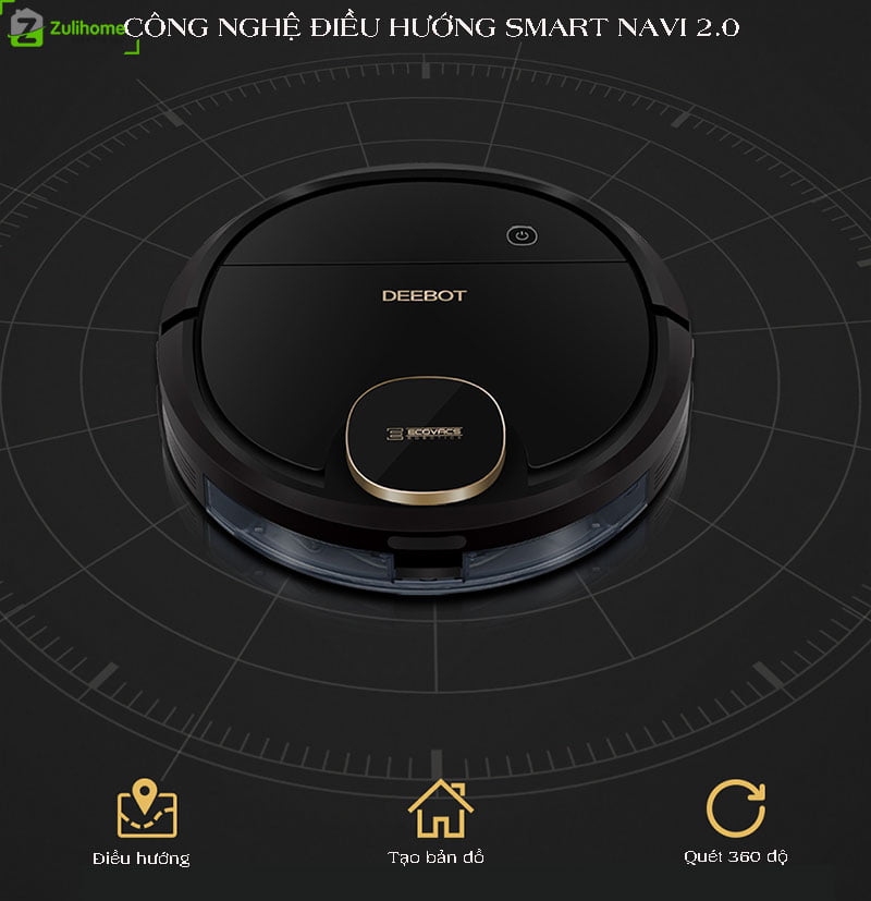 Ecovacs Deebot DN520 5 Ecovacs Deebot DN520 | Hệ thống điều hướng Smart Navi 2.0