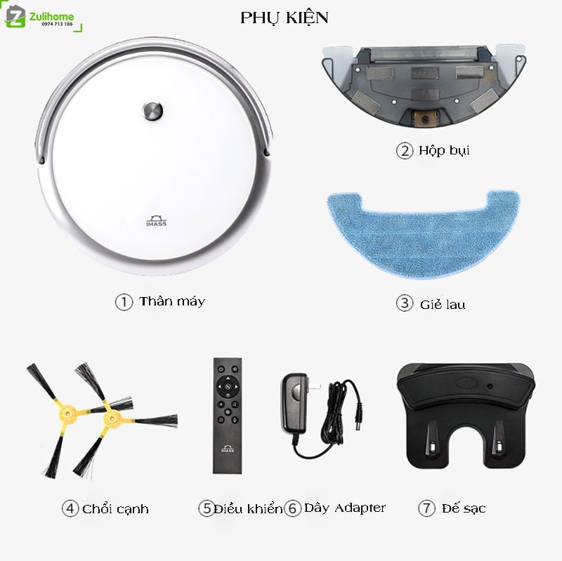 Imass S2 Wifi (Probot Nelson A3) 7 Imass S2 Wifi | Bộ phụ kiện đầy đủ