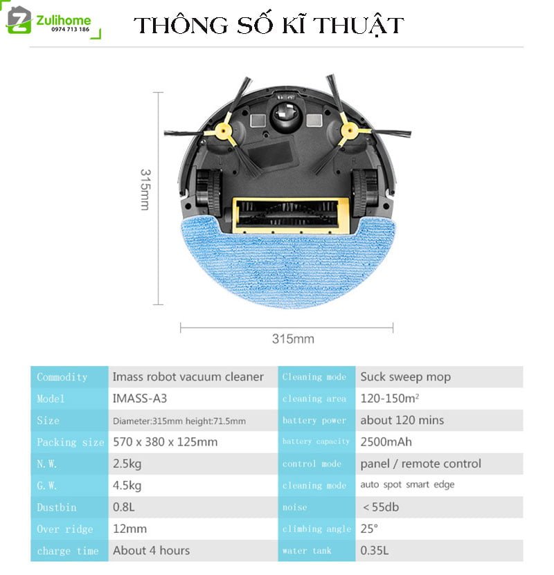 Imass A30 | Thông số kĩ thuật