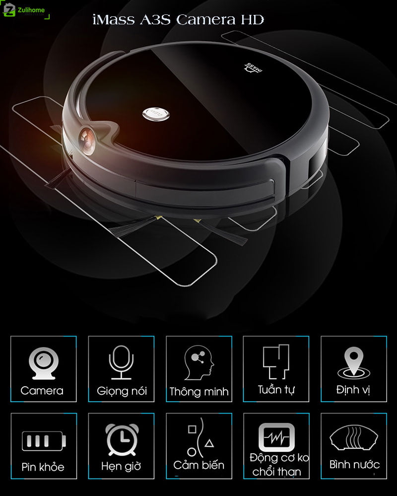 Imass A3S Camera Hd (Probot Nelson A3) 1 Imass A3S | Tích hợp nhiều công nghệ hiện đại