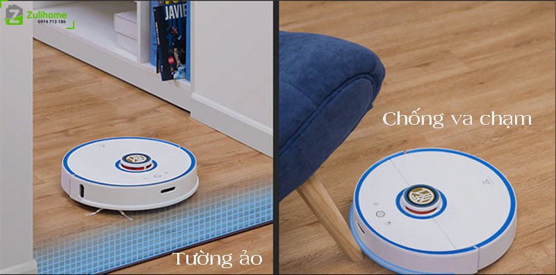 Xiaomi Roborock Gen 2 – S52 - Phiên Bản Đặc Biệt Inter Milan 7 Xiaomi Roborock S52 với công nghệ chống va chạm và tường ảo
