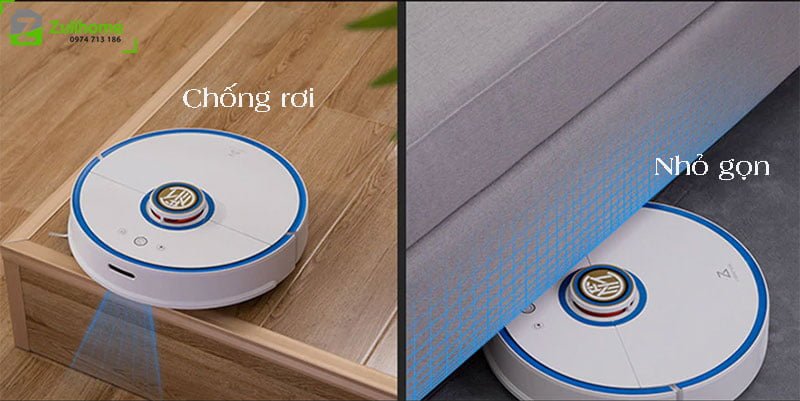 Xiaomi Roborock Gen 2 – S52 - Phiên Bản Đặc Biệt Inter Milan 8 Xiaomi Roborock S52 với thiết kế nhỏ gọn và có thể chống rơi
