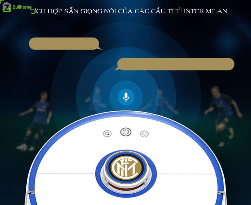 Xiaomi Roborock Gen 2 – S52 - Phiên Bản Đặc Biệt Inter Milan 16 Xiaomi Roborock S52 tích hợp giọng nói của cầu thủ Inter Milan