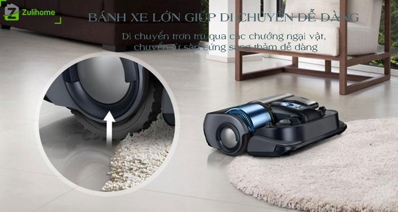 SAMSUNG POWERBOT R9000 4 SAMSUNG POWERBOT R9000 | Bánh xe lớn giúp di chuyển dễ dàng