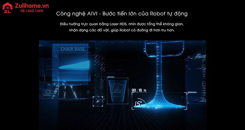 Ecovacs Deebot DG70 3 Công nghệ AIVI giúp Ecovacs Deebot DG70 hoạt động hiệu quả