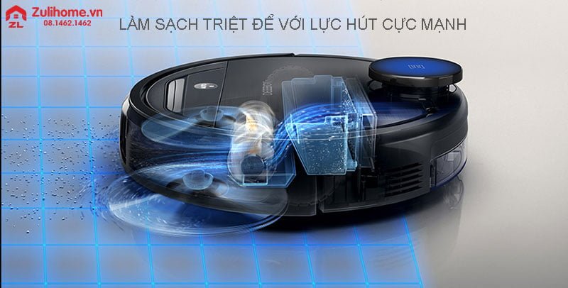 Ecovacs Deebot DG70 7 Ecovacs Deebot DG70 có lực hút mạnh
