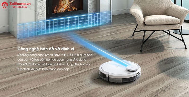 Ecovacs Deebot DN33 (Ozmo 900 Bản Châu Á) 1 Ecovacs Deebot DN33 | Hệ thống điều hướng thông minh