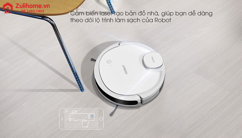 Ecovacs Deebot DN33 (Ozmo 900 Bản Châu Á) 2 Ecovacs Deebot DN33 | Tạo bản đồ trực quan cho ngôi nhà