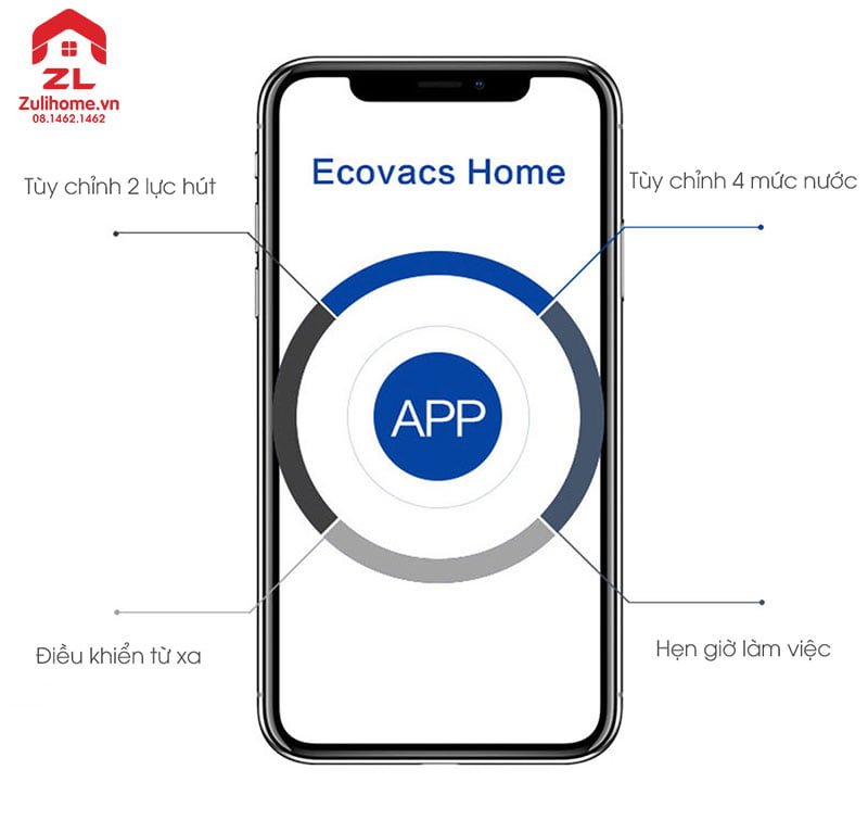 Ecovacs Deebot DO37 (Deebot 600 Bản Châu Á) 9 Ecovacs Deebot DO37 được kiểm soát qua app