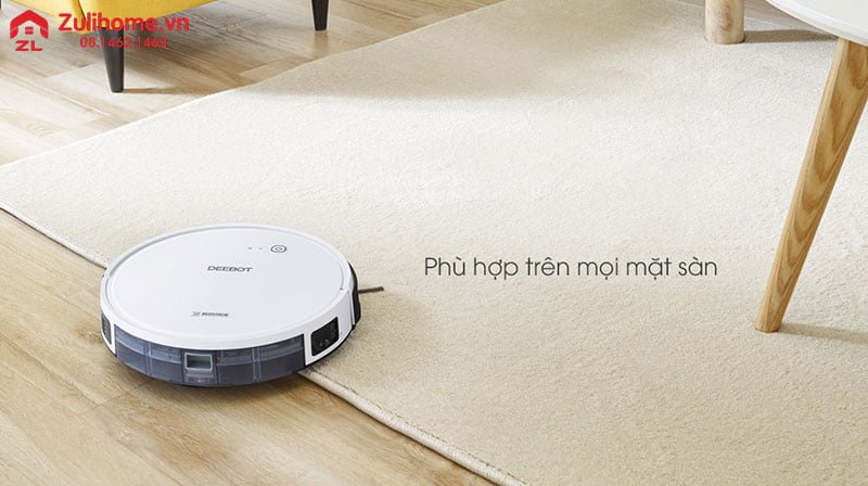 Ecovacs Deebot DO37 (Deebot 600 Bản Châu Á) 5 Ecovacs Deebot DO37 phù hợp trên mọi mặt sàn