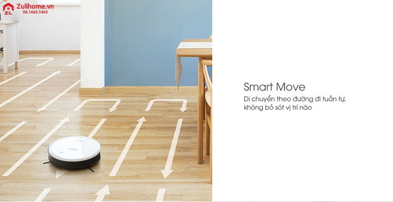 Ecovacs Deebot DO37 (Deebot 600 Bản Châu Á) 4 Ecovacs Deebot DO37 làm sạch theo đường đi thông minh