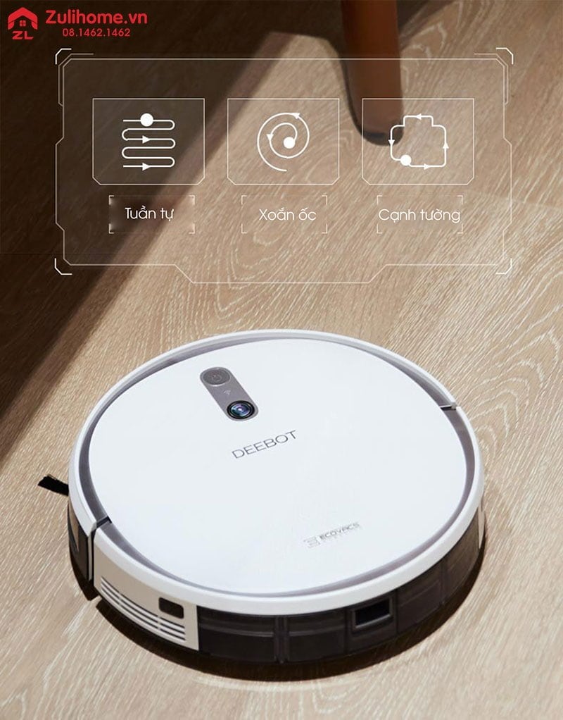 Ecovacs Deebot DS43 8 Ecovacs Deebot DS43 | Tùy chọn chế độ di chuyển lau dọn