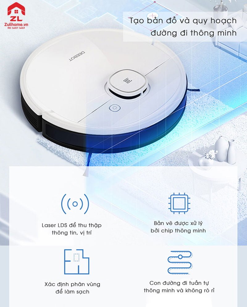 Ecovacs Deebot DX33 (T5 Fun) 3 Ecovacs Deebot DX33 | Tích hợp nhiều công nghệ hiện đại