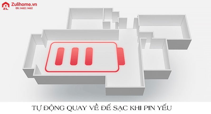 ECOVACS DEEBOT DB35 8 Ecovacs Deebot DB35 tự quay về sạc khi pin yếu