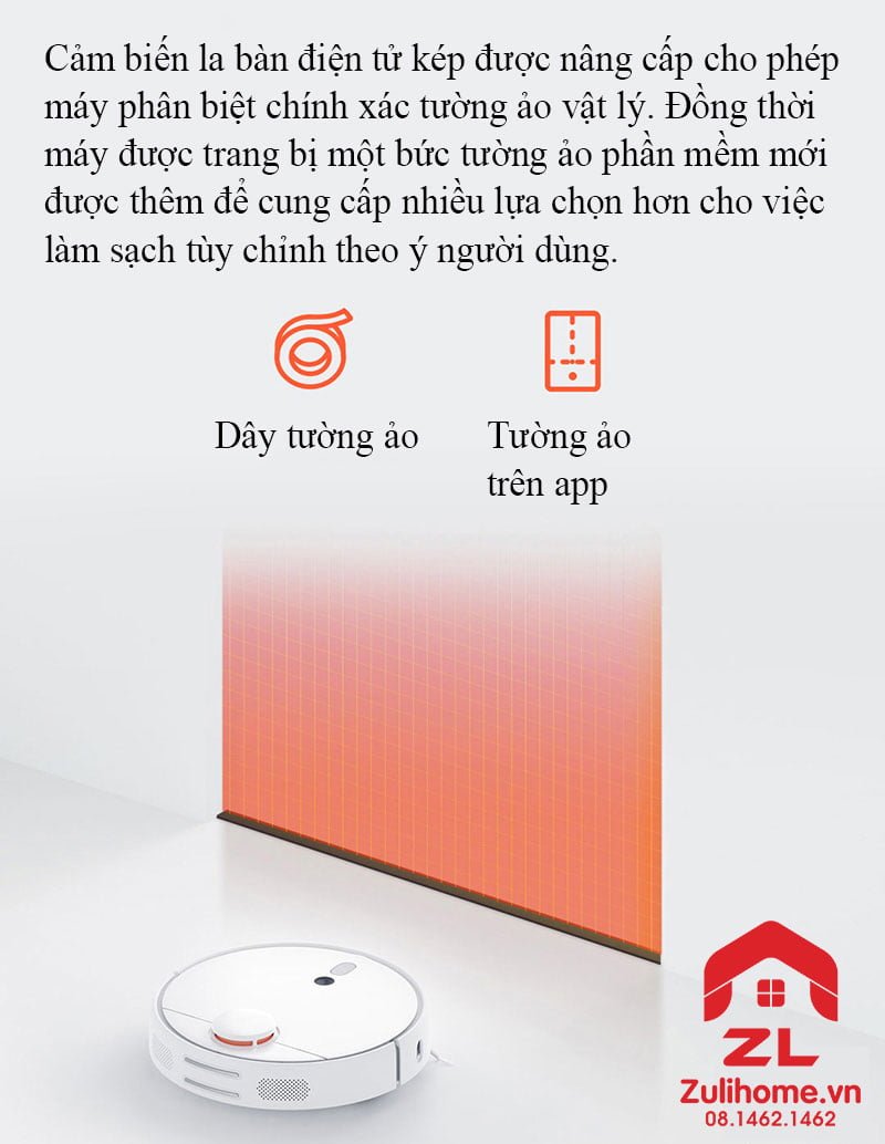 Xiaomi Mi Robot Vaccum 1S - Bản Nội Địa 7 Xiaomi mi robot vacuum 1s - model 2019 | Cảm biến nâng cao