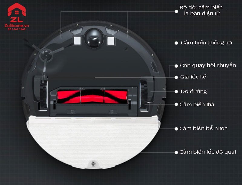 Xiaomi Roborock Gen 3 S602-00 - Bản Quốc Tế 12 Xiaomi Roborock S602-00 được trang bị rất nhiều cảm biến