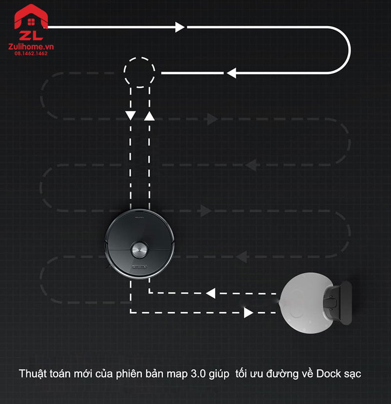 Xiaomi Roborock Gen 3 S602-00 - Bản Quốc Tế 2 Xiaomi Roborock S602-00 có thể tự động sạc và quay lại làm việc