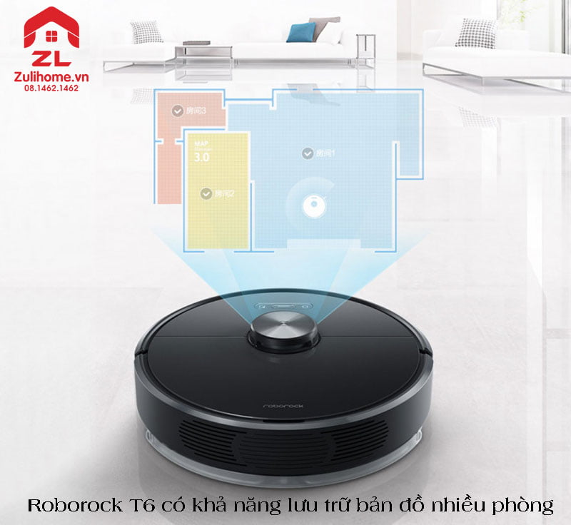 Xiaomi Roborock Gen 3 S602-00 - Bản Quốc Tế 5 Xiaomi Roborock S602-00 có thể lưu trữ bản đồ nhiều phòng