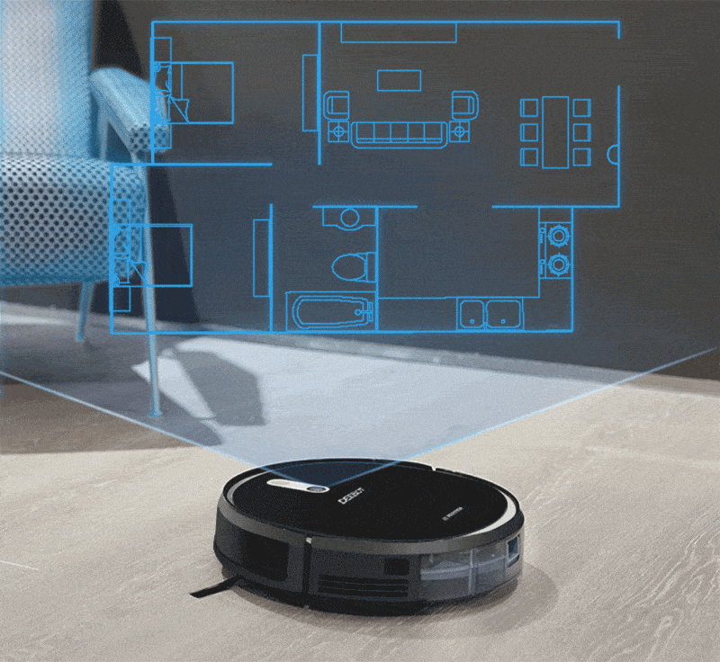 Ecovacs Deebot DS35 (Deebot 711) 3 Ecovacs Deebot DS35 | Ghi nhớ bản đồ toàn bộ ngôi nhà