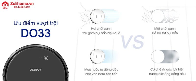 Ecovacs Deebot DO33 (Deebot 601 Bản Châu Á) 6 Ecovacs Deebot DO33 | Ưu điểm vượt trội
