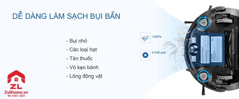 Ecovacs Deebot DO33 (Deebot 601 Bản Châu Á) 5 Ecovacs Deebot DO33 | Làm sạch mọi loại bụi bẩn