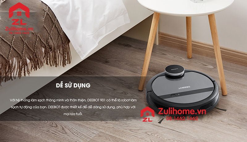 Robot hút bụi lau nhà ECOVACS DEEBOT DE53, DE55 16 Ecovacs Deebot DE53 có thiết kế tinh tế và sang trọng