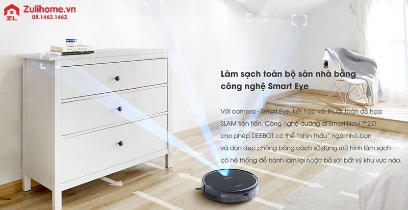 Ecovacs Deebot DS35 (Deebot 711) 2 Ecovacs Deebot DS35 | Điều hướng trực quan bằng camera
