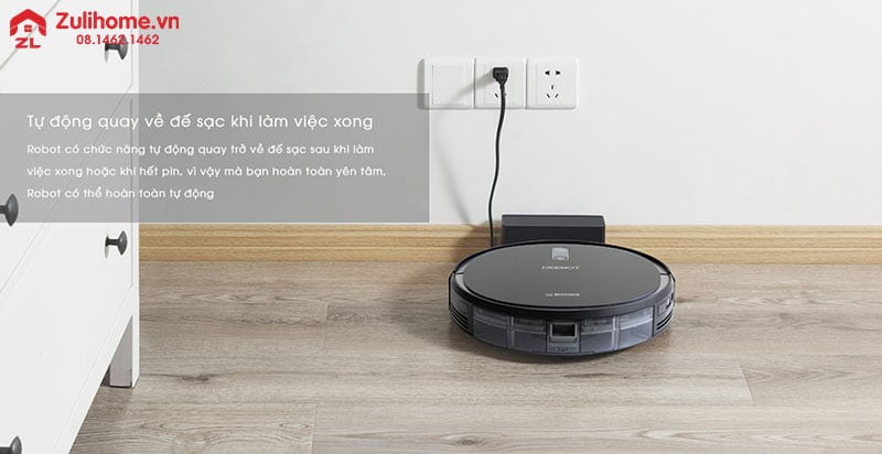 Ecovacs Deebot DS35 (Deebot 711) 8 Ecovacs Deebot DS35 | Tự quay về sạc khi pin yếu