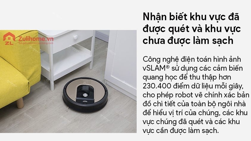 Irobot Roomba 961 3 Irobot Roomba 961 | Công nghệ điện toán hình ảnh vSLAM