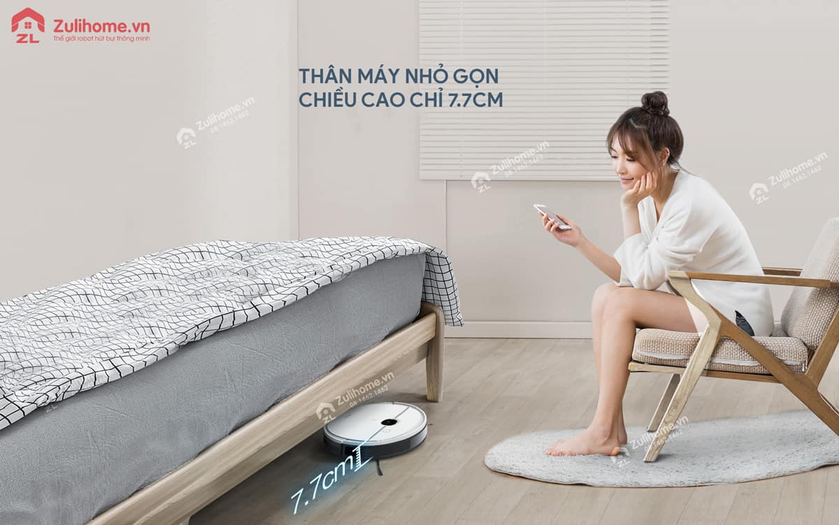 Ecovacs Deebot DJ65 - N5 Fun 15 Ecovacs Deebot DJ65 - N5 Fun có thân máy nhỏ gọn
